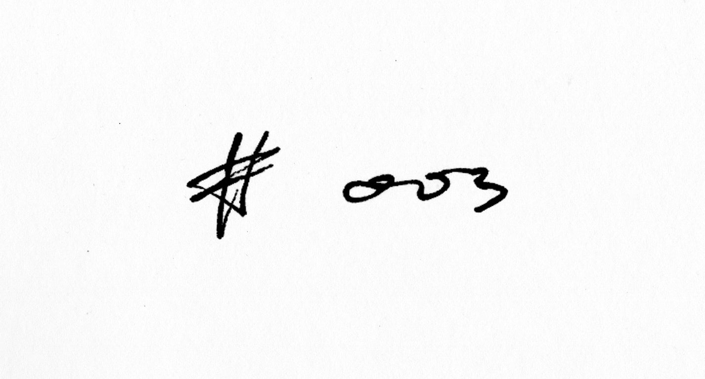 #003 - [ A 20 MONTH PRODUCT ]